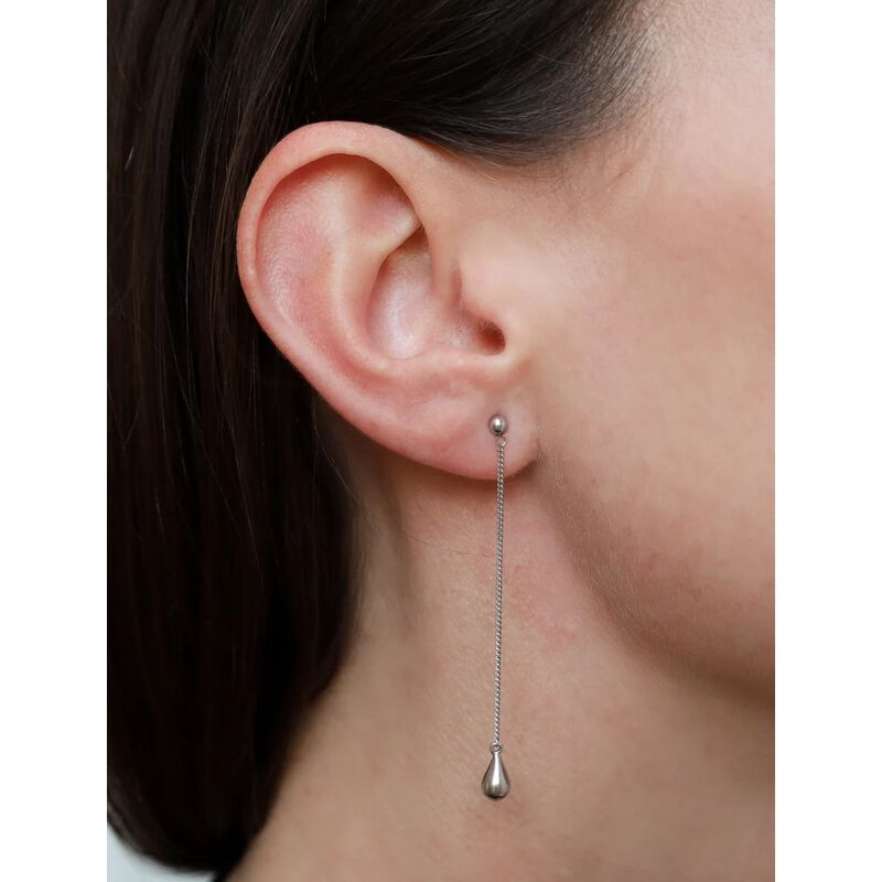 Boh Runga Droplet Drop Earrings Gold Plate image number 1